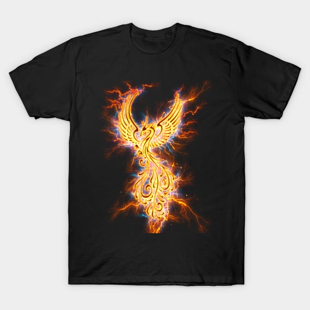 Golden Fenix T-Shirt by Korvus78